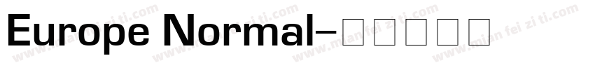 Europe Normal字体转换